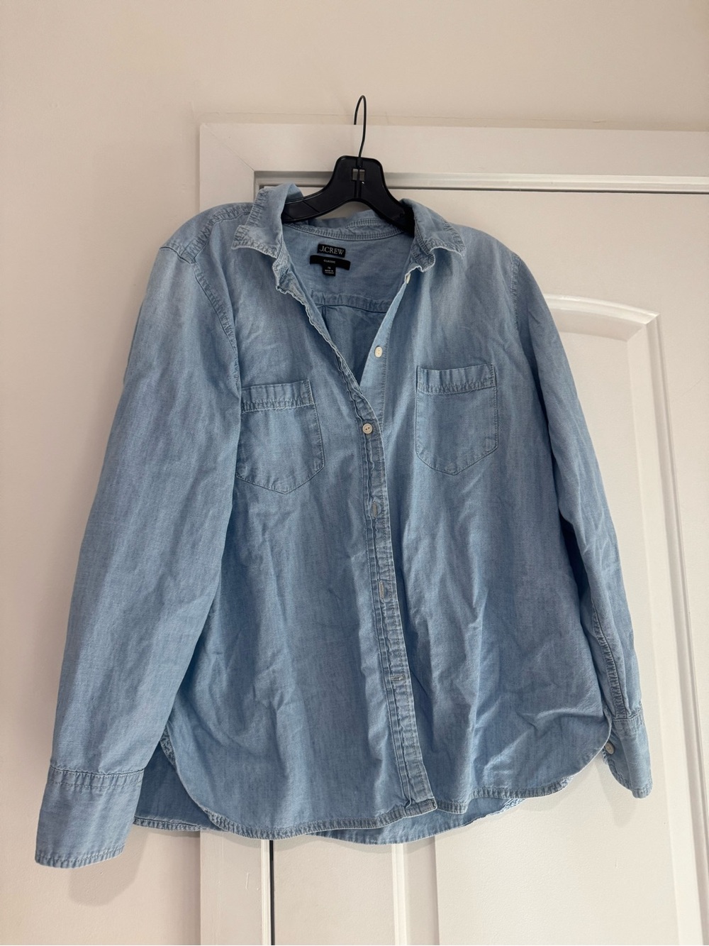 J. Crew - Light Wash Denim Button-Up Shirt size 16